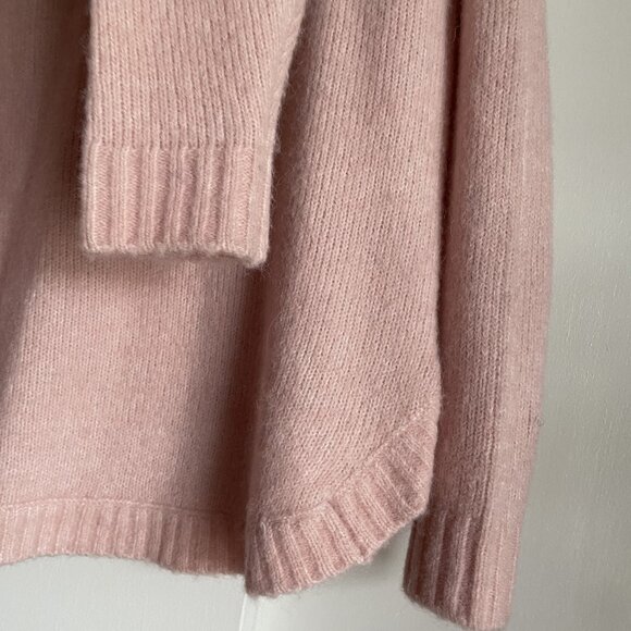 BODEN Fluffy Side Button Jumper Crew Neck Sweater Size 6 Pink Peach - Picture 7 of 16